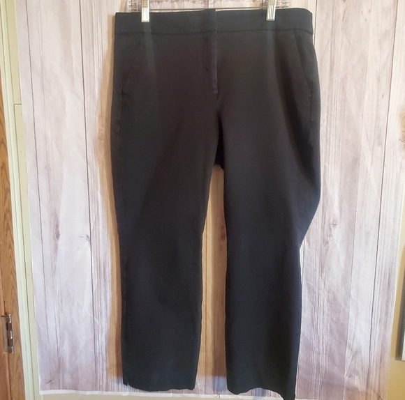 J CREW REMI. BLACK SZ 14. STRETCH. HIGH RISE - Picture 1 of 8
